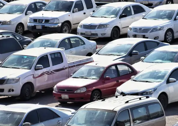 Car parking scene illustrating meet and greet parking