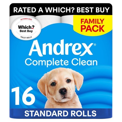 Andrex Complete Clean 16 Rolls pack