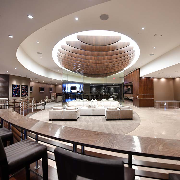 Luxury stadium lounge at AT&T Stadium