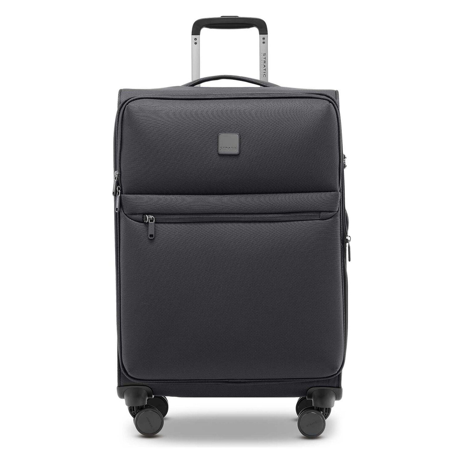 Schwarzer Stratic Lite Trolley mit vier Rollen