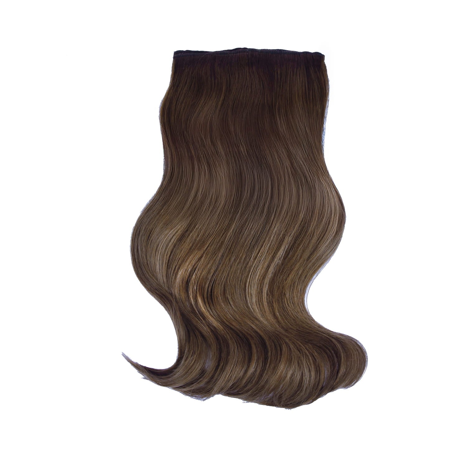 Toasted Chestnut Melt double wefted full head clip in hair extensions