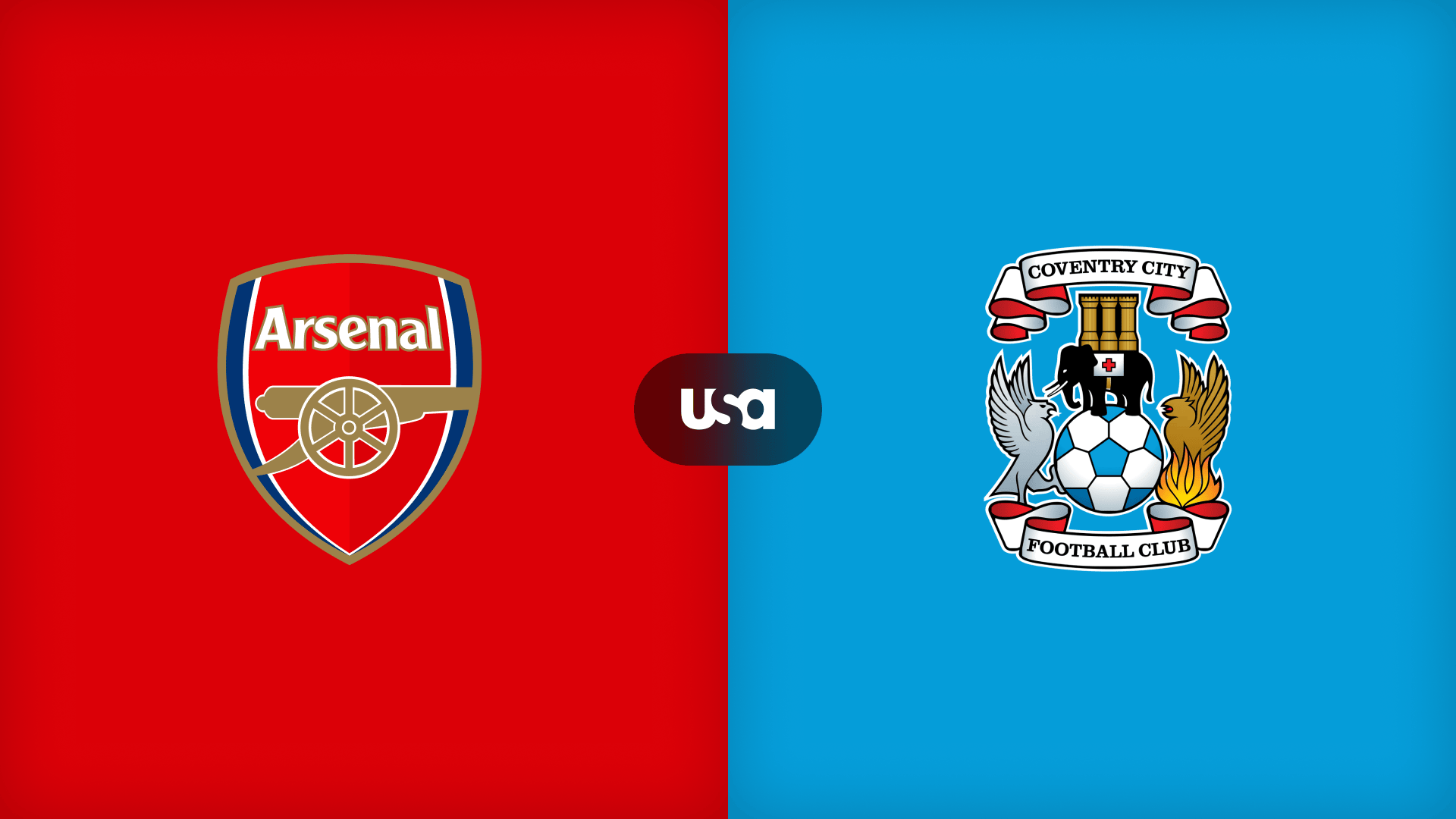 Arsenal Coventry USA promotional graphic