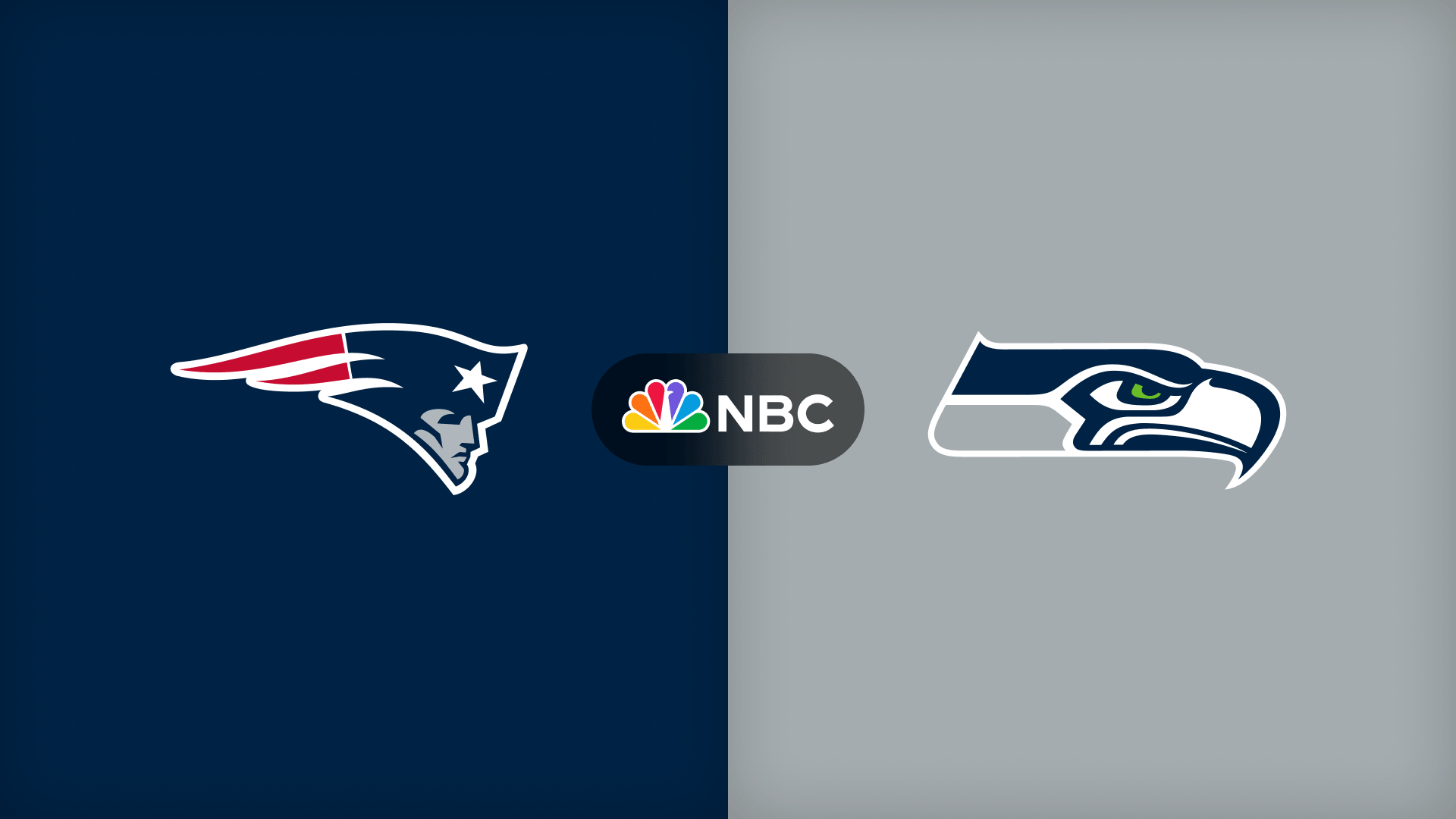 NFL Patriots versus Seahawks event artwork for Cosm
