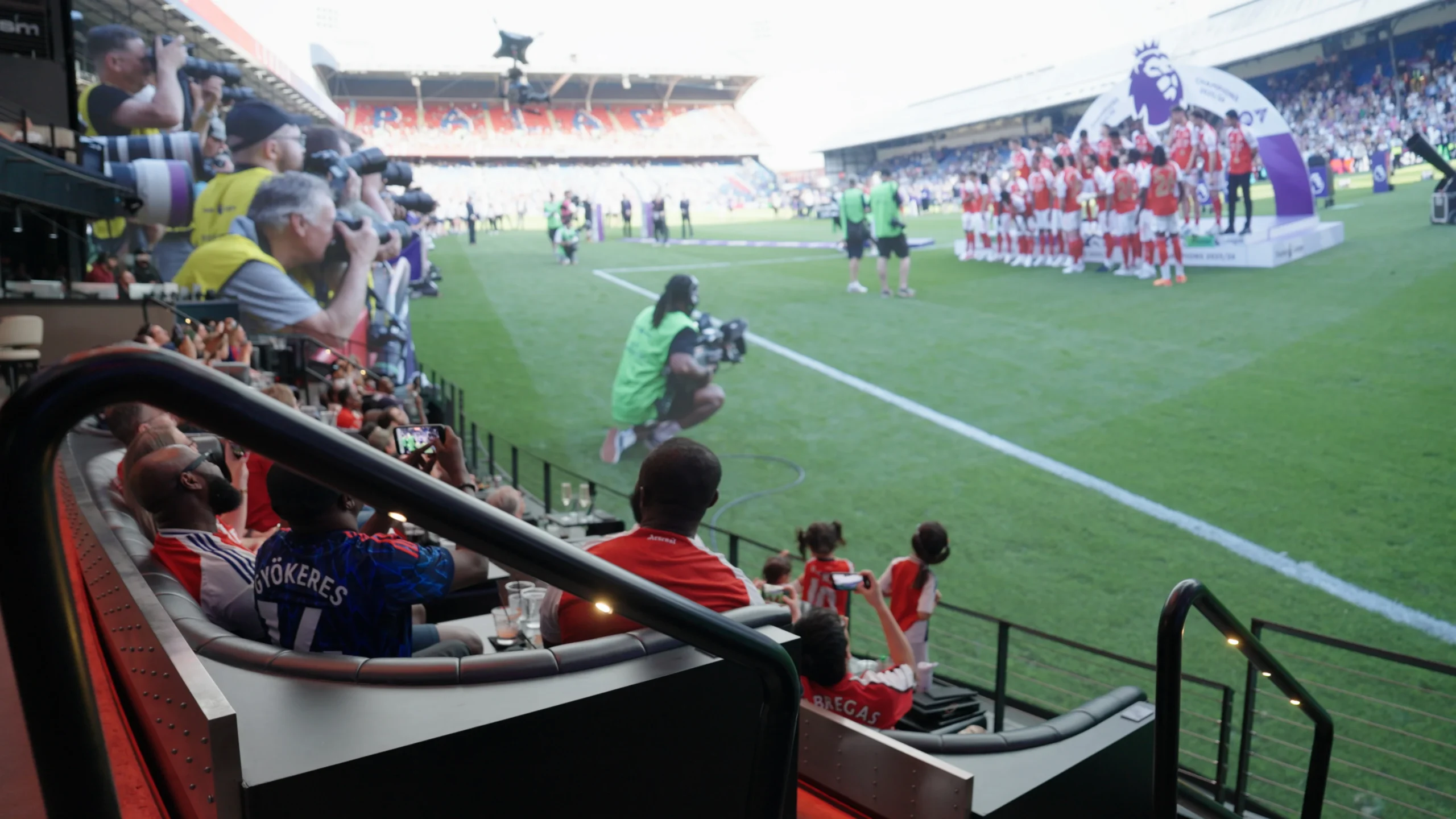 Premier League fans at Cosm