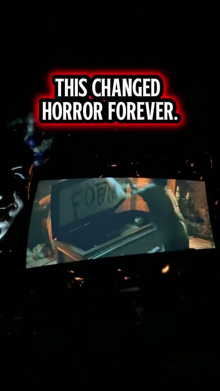 Horror screening social post at Cosm
