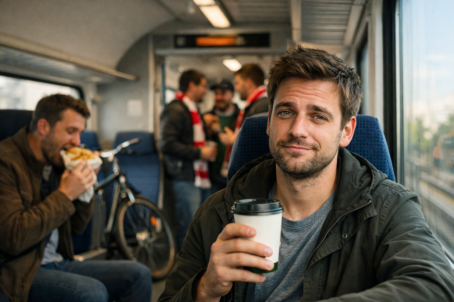 Pendlerin nutzt den Regionalverkehr mit dem Deutschlandticket