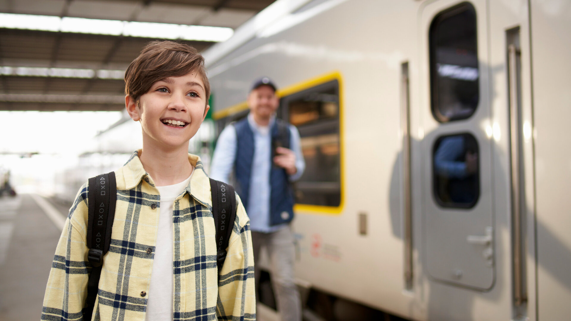 Regionalzug auf einer Deutschlandreise