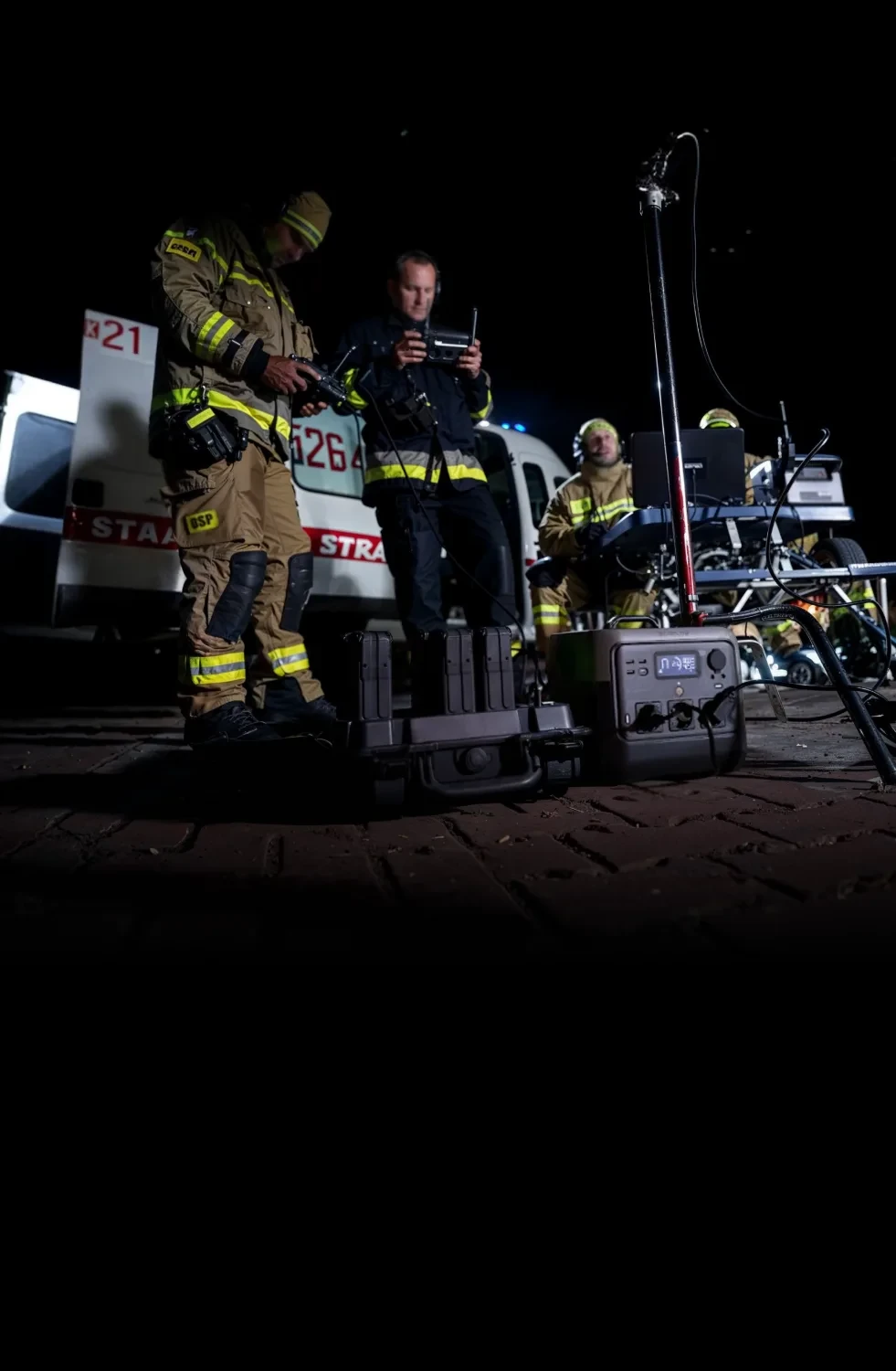 EcoFlow Powerstation bei einem Rettungseinsatz
