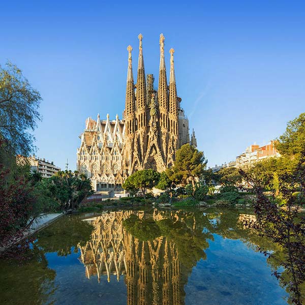 Vista di Barcellona come destinazione di viaggio