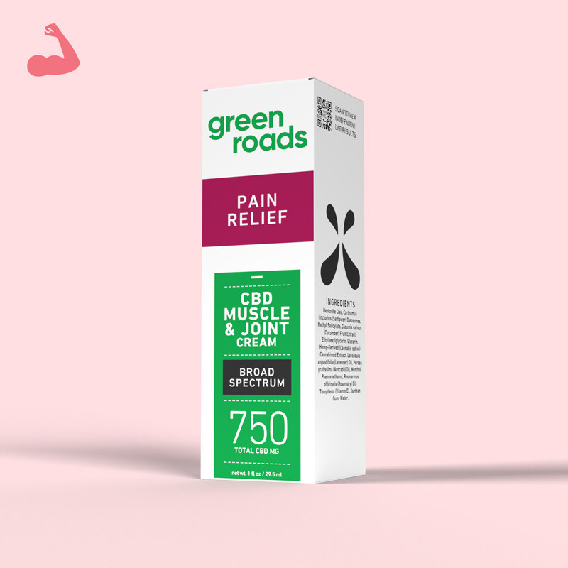 Green Roads pain relief CBD cream box