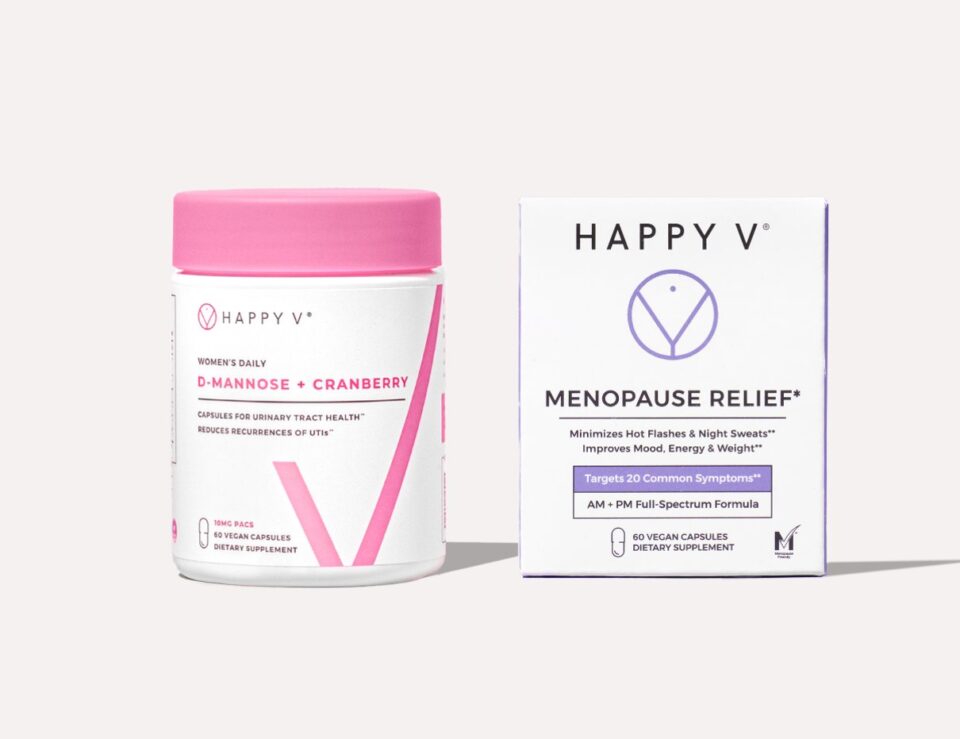 Happy V Menopause Complete Kit products arranged together