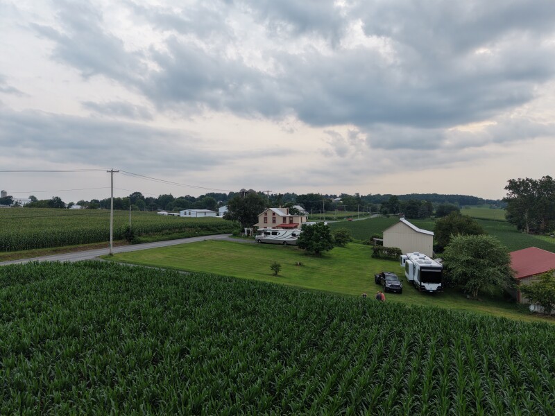 RV at a Lancaster County countryside farm stay