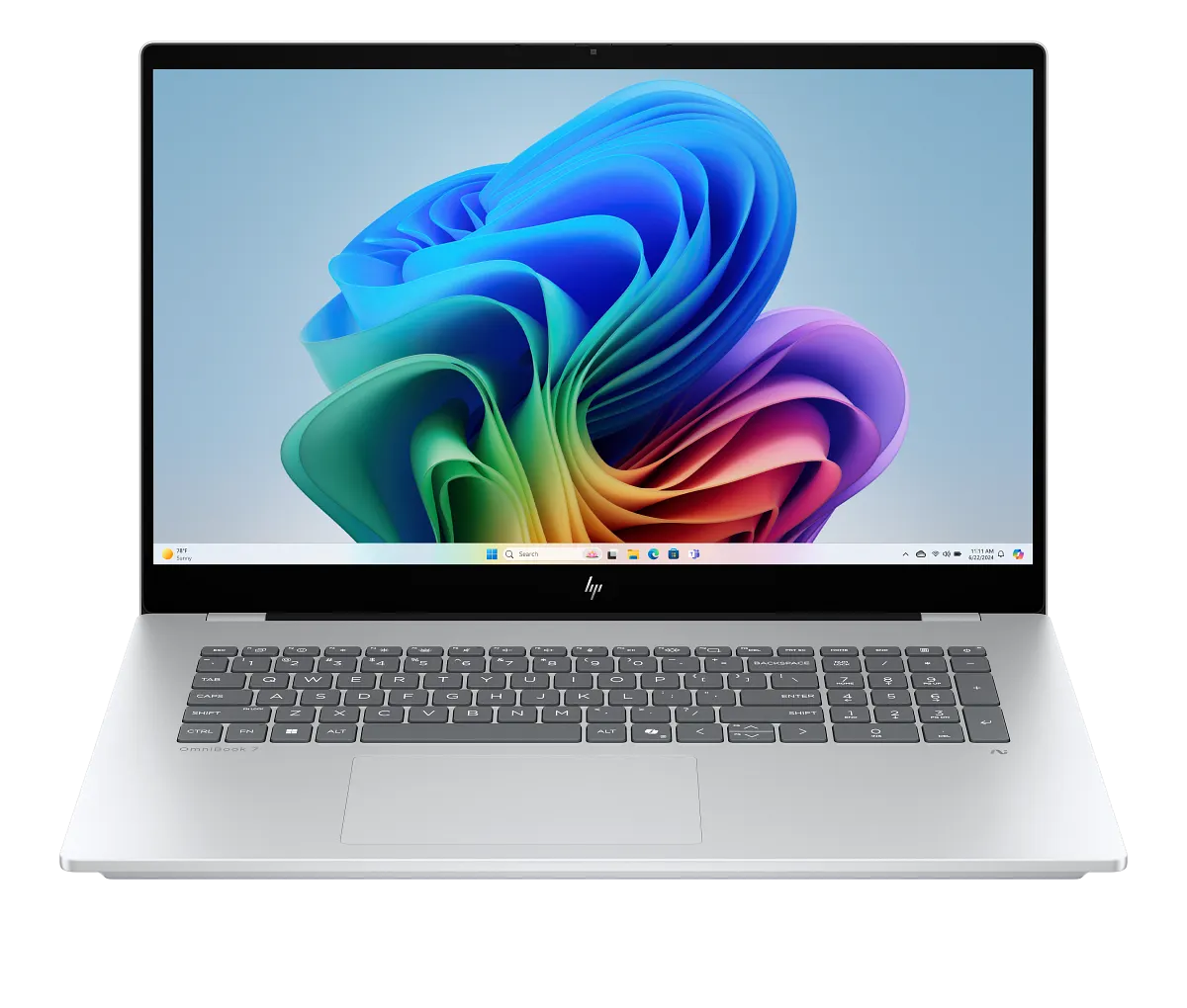 HP OmniBook 7 laptop i komplett produktvy