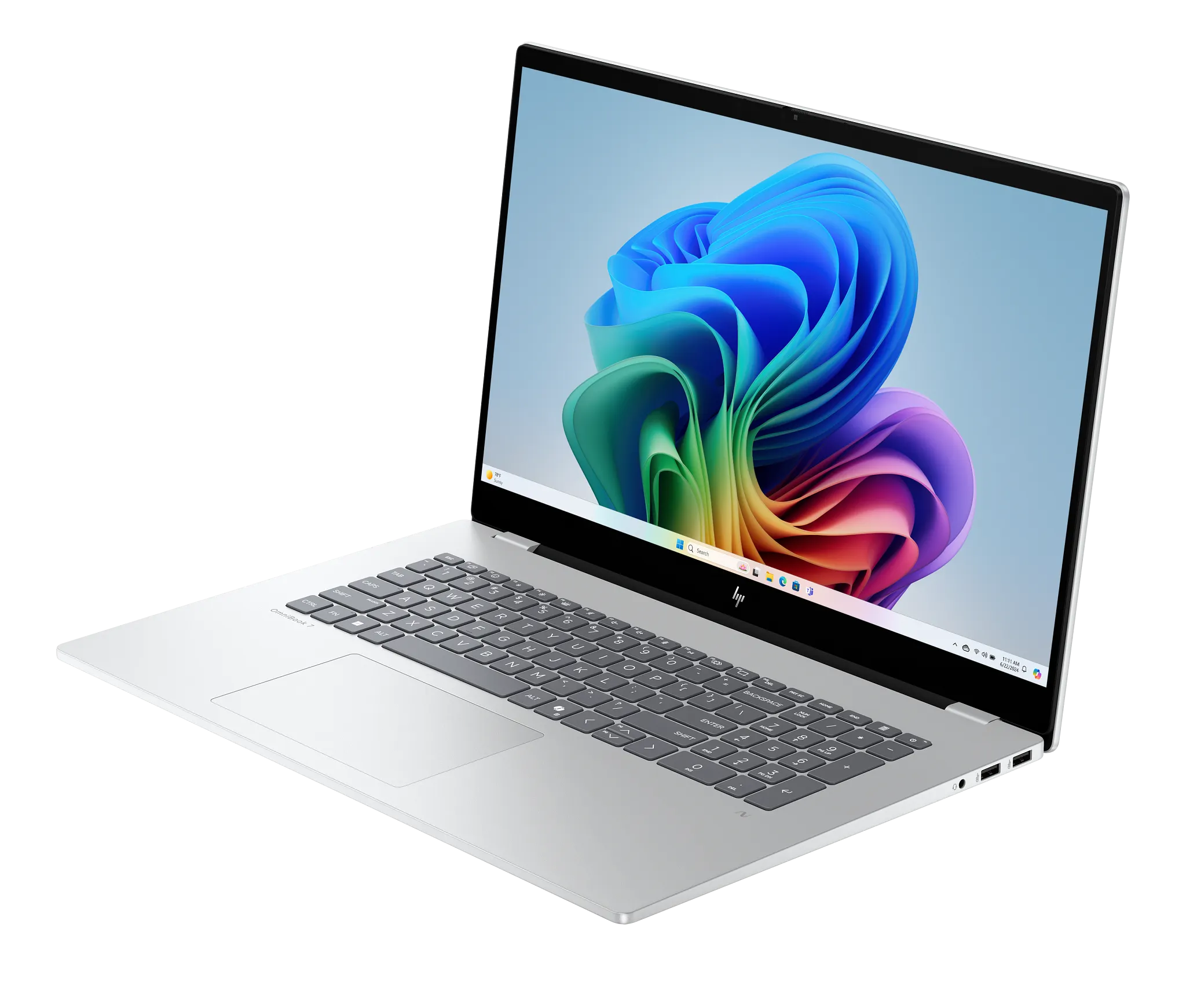 HP OmniBook 7 laptop i komplett produktvy