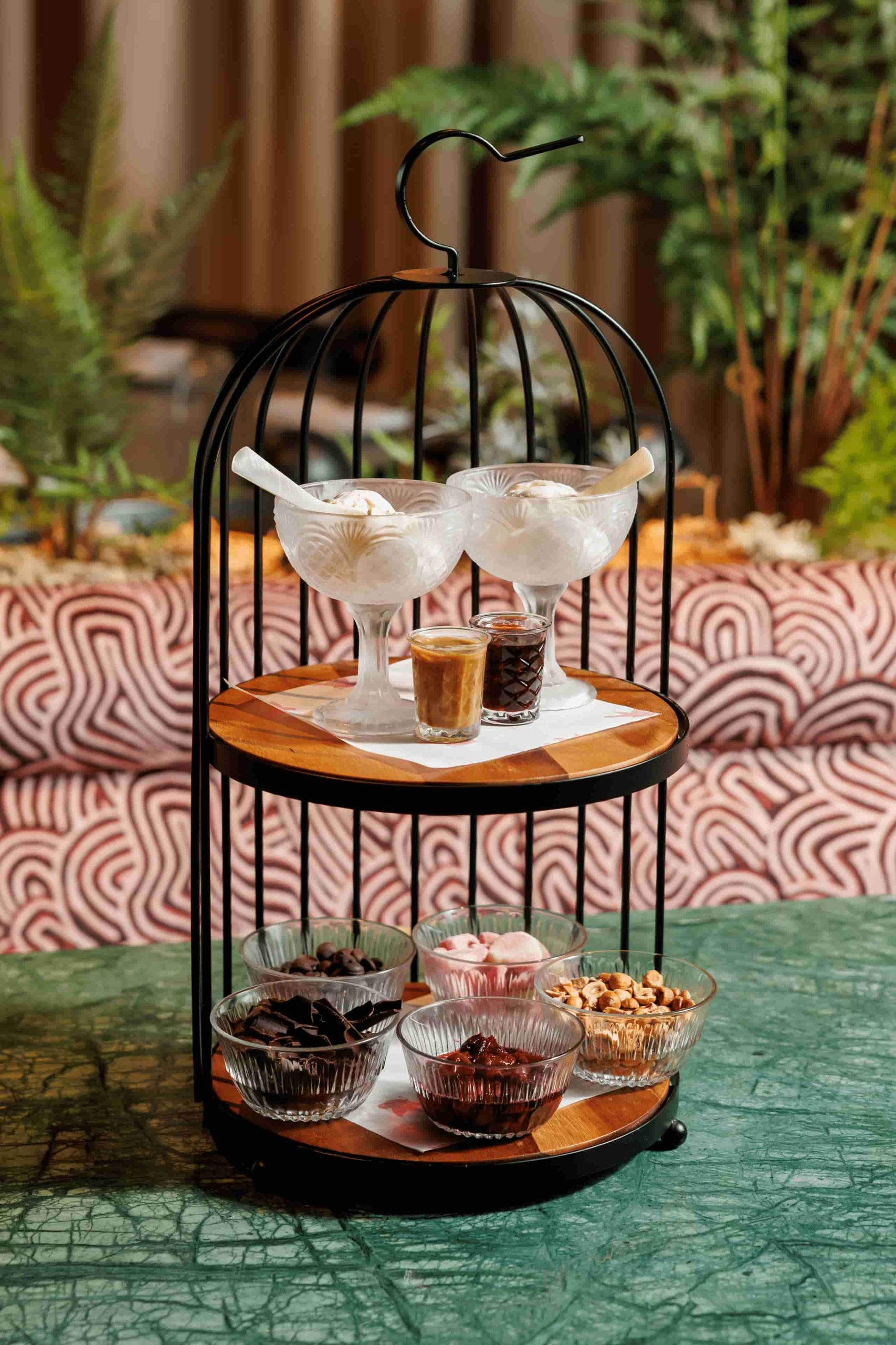 Songbird restaurant hospitality setting for The Hunger Games On Stage VIP experience
