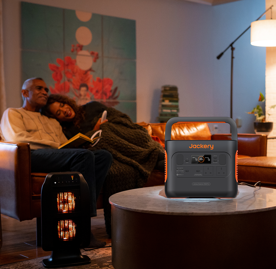 Jackery power station used for home power backup