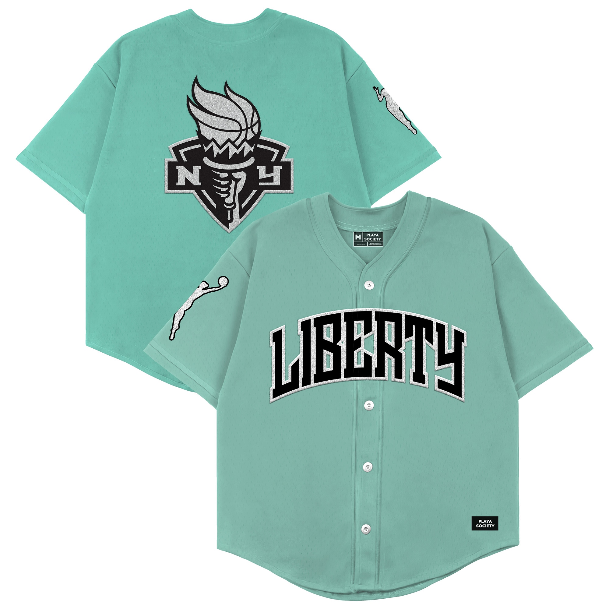 Mint Playa Society New York Liberty Baseball Fashion Jersey
