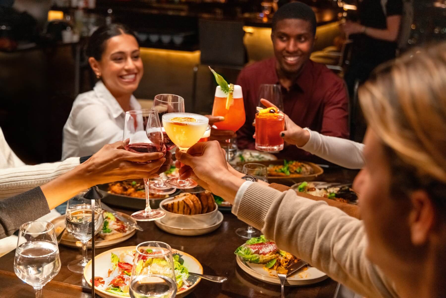 ONE Dine restaurant at night