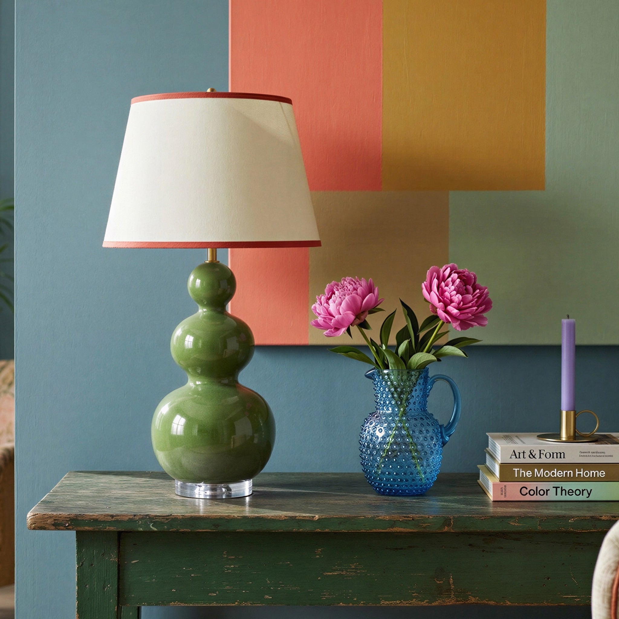 Murphy green table lamp from Pooky US