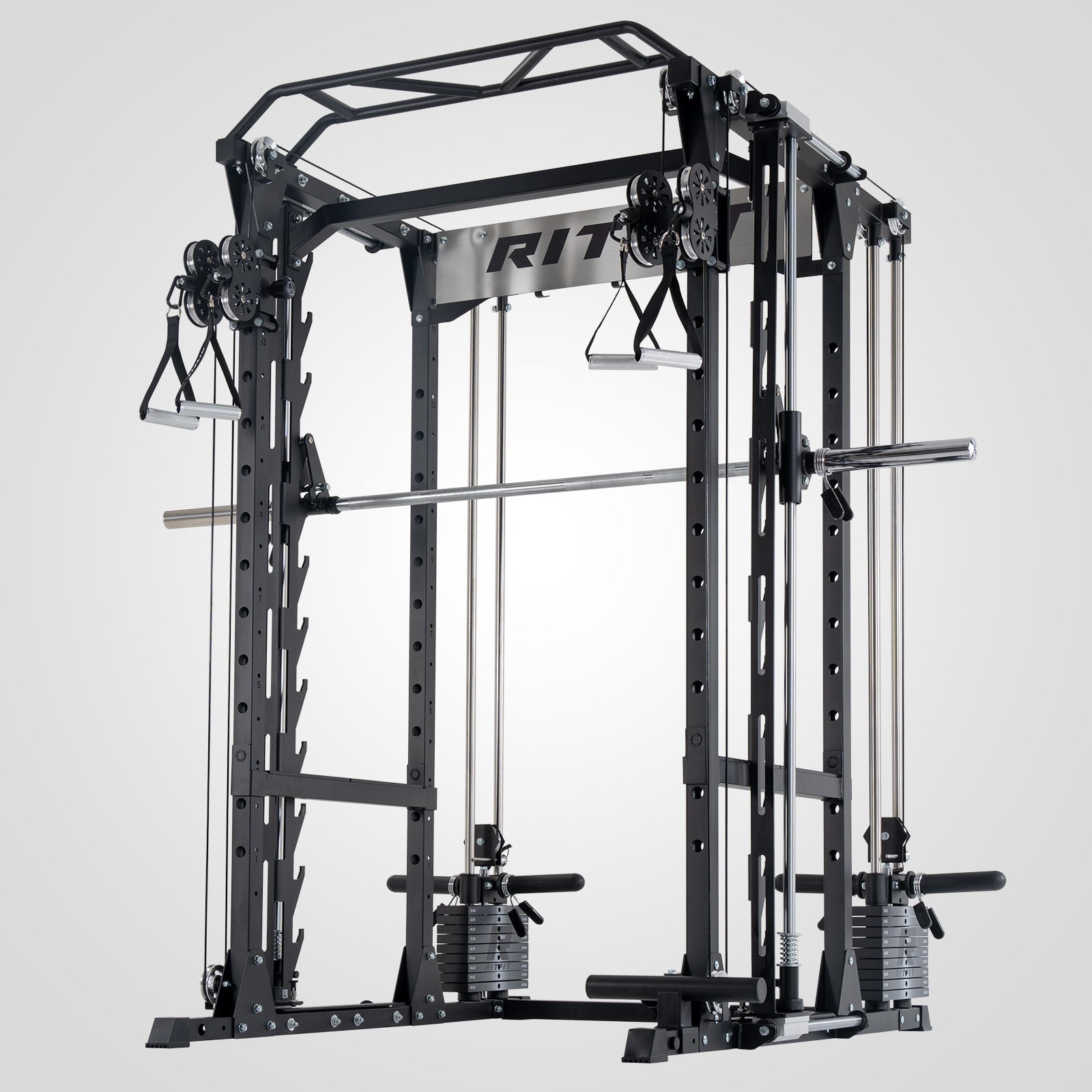 RitFit P9 modular power cage with 3D Smith machine