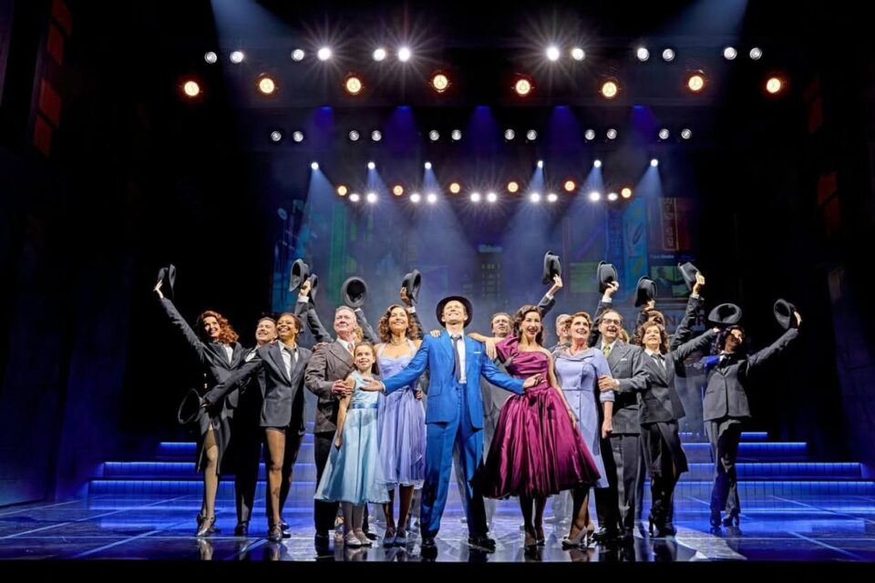 Sinatra The Musical ensemble curtain call on stage