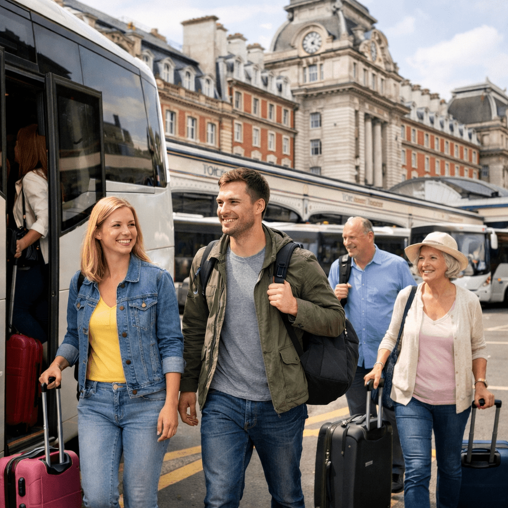 Terravision Verbindung vom Flughafen London Luton in die Stadt