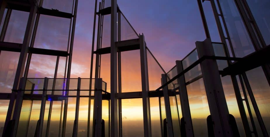 Visitor experience on The View from The Shard open-air skydeck