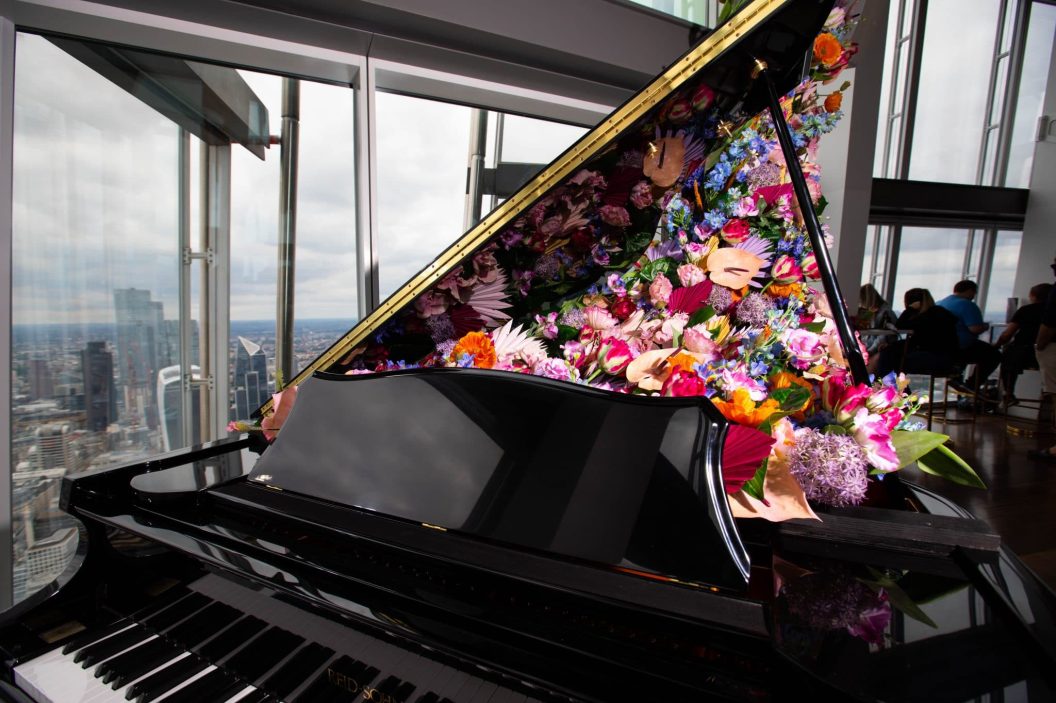 Bartender pouring a cocktail at The View from The Shard