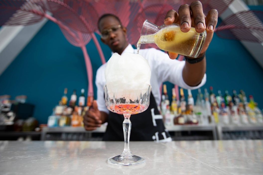 Union Jack themed bar at The View from The Shard