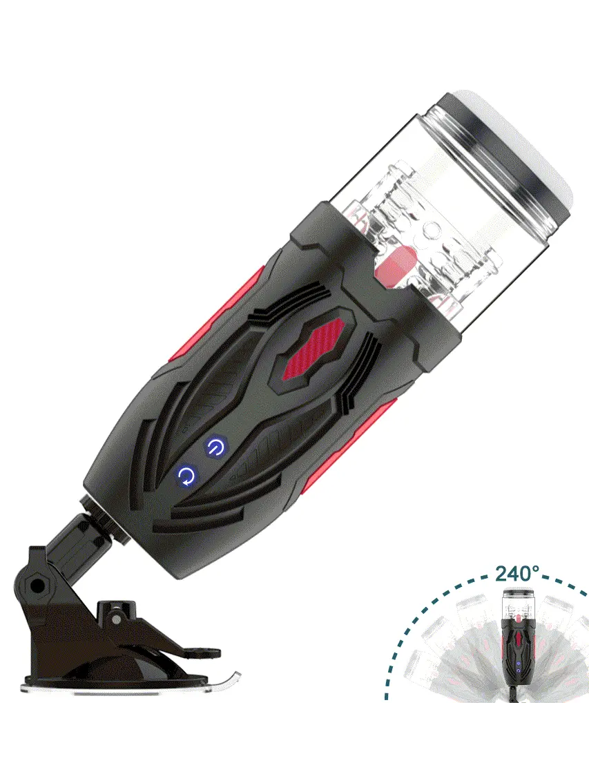 Erospace B1 STO Rotationsmasturbator auf einer Halterung