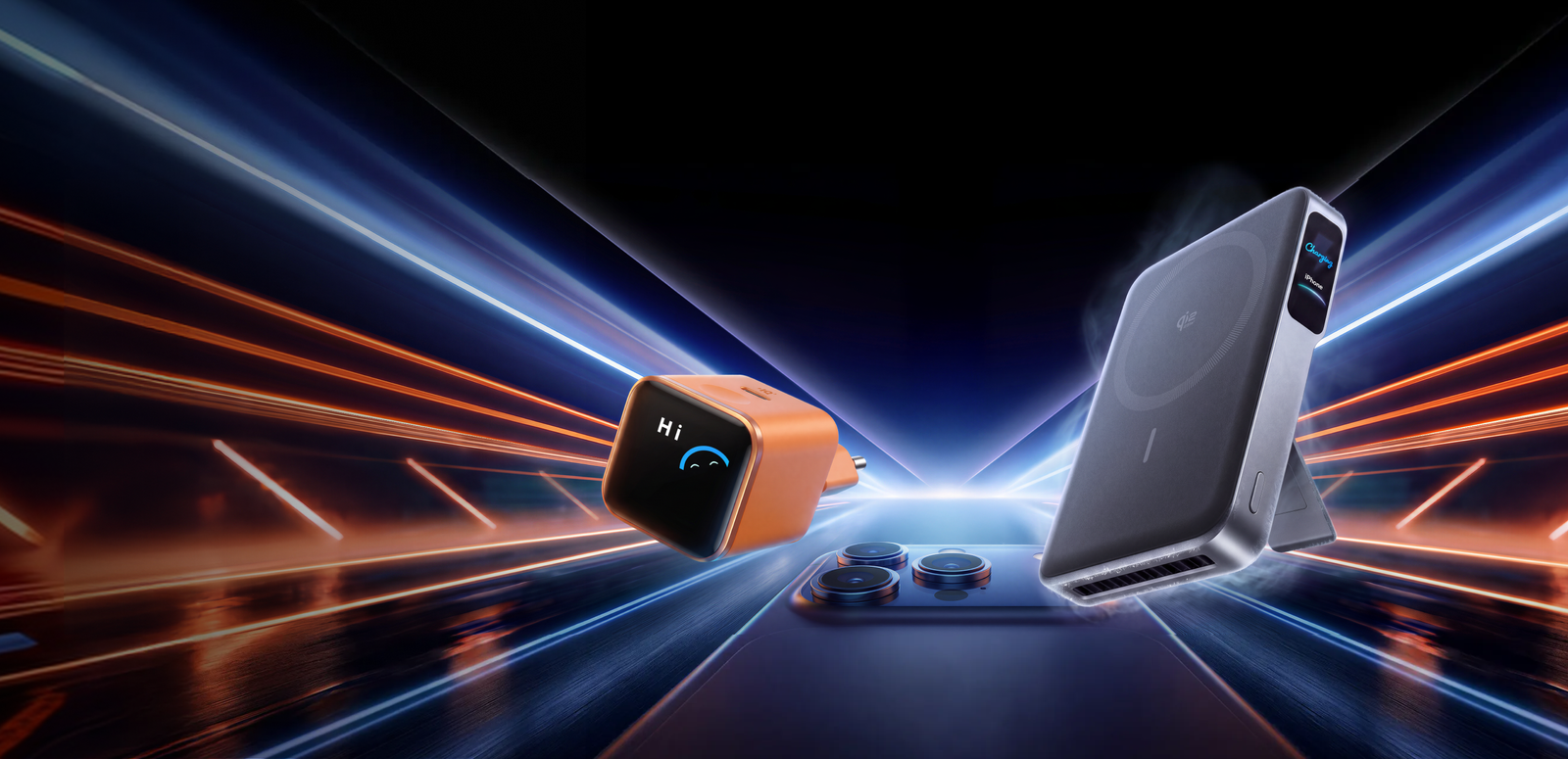 Anker MagGo Powerbank 2 Pro mit Smartphone