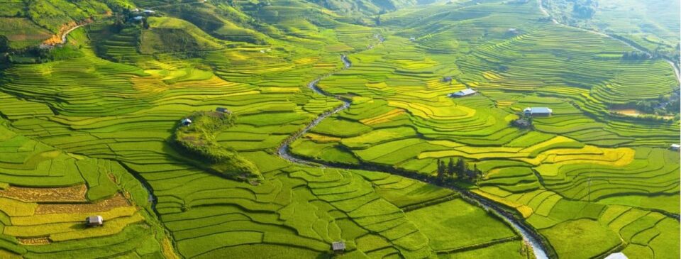 Paesaggio asiatico per un viaggio internazionale