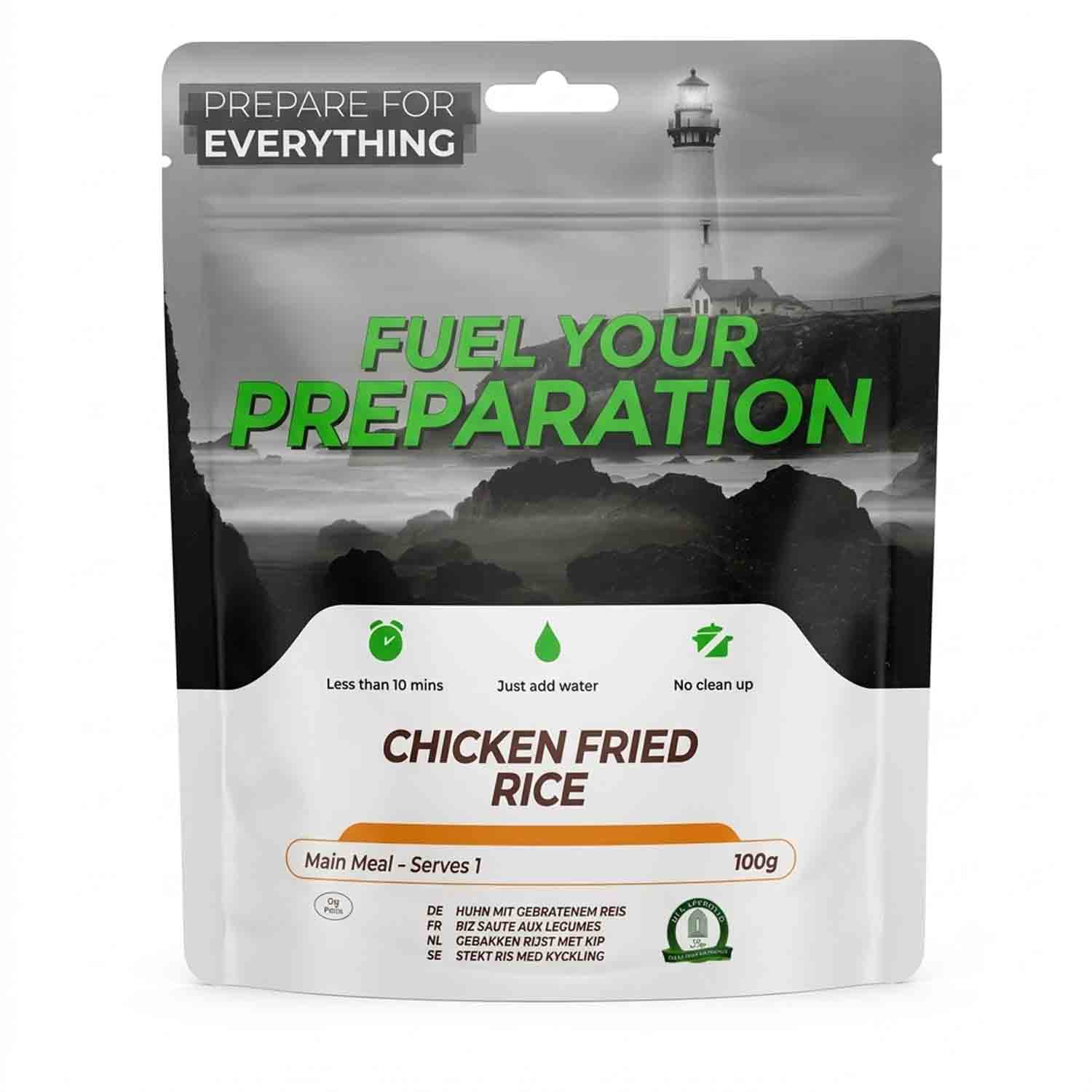 Fuel Your Preparation chicken fried rice freeze-dried meal pouch
