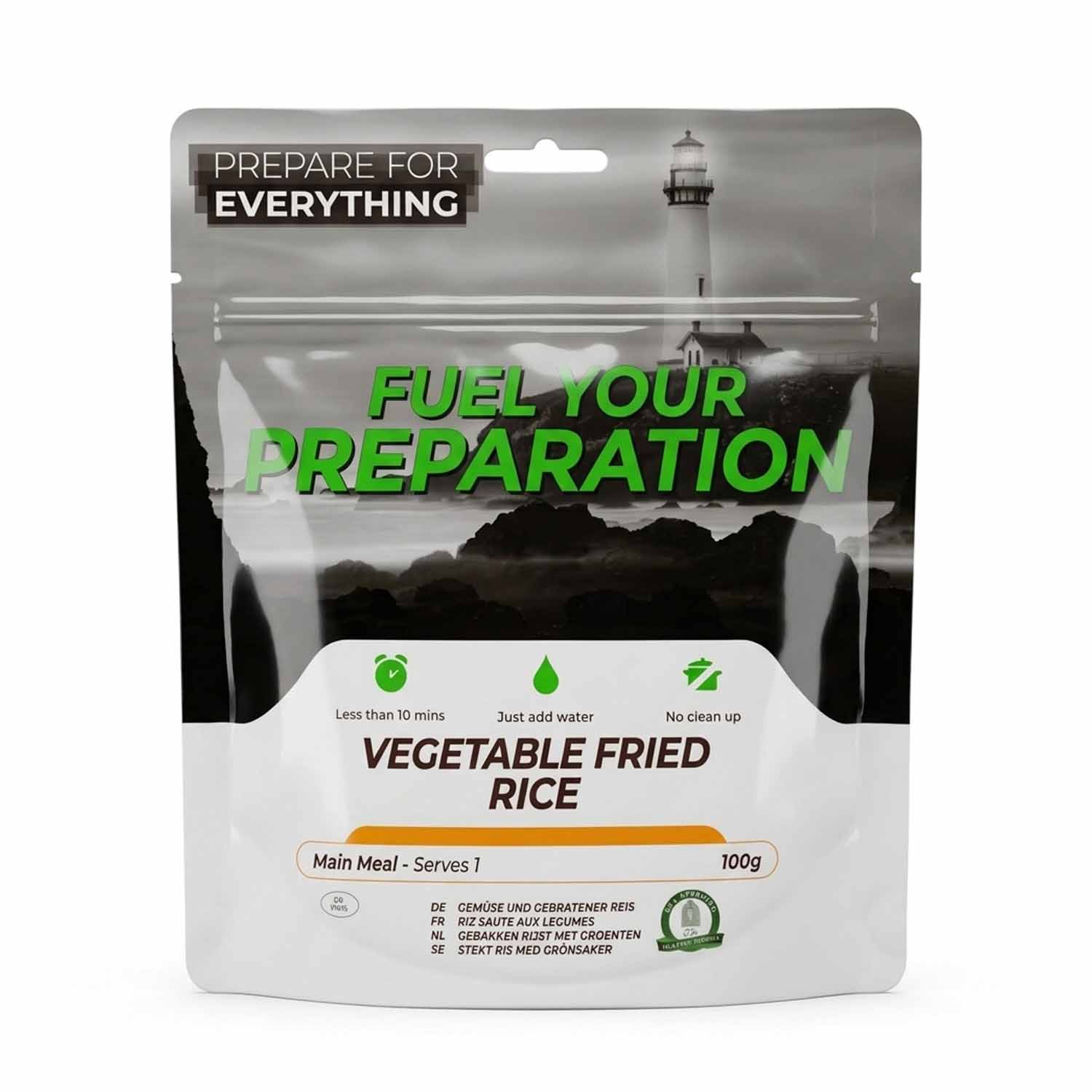 Fuel Your Preparation vegetable fried rice freeze-dried meal pouch