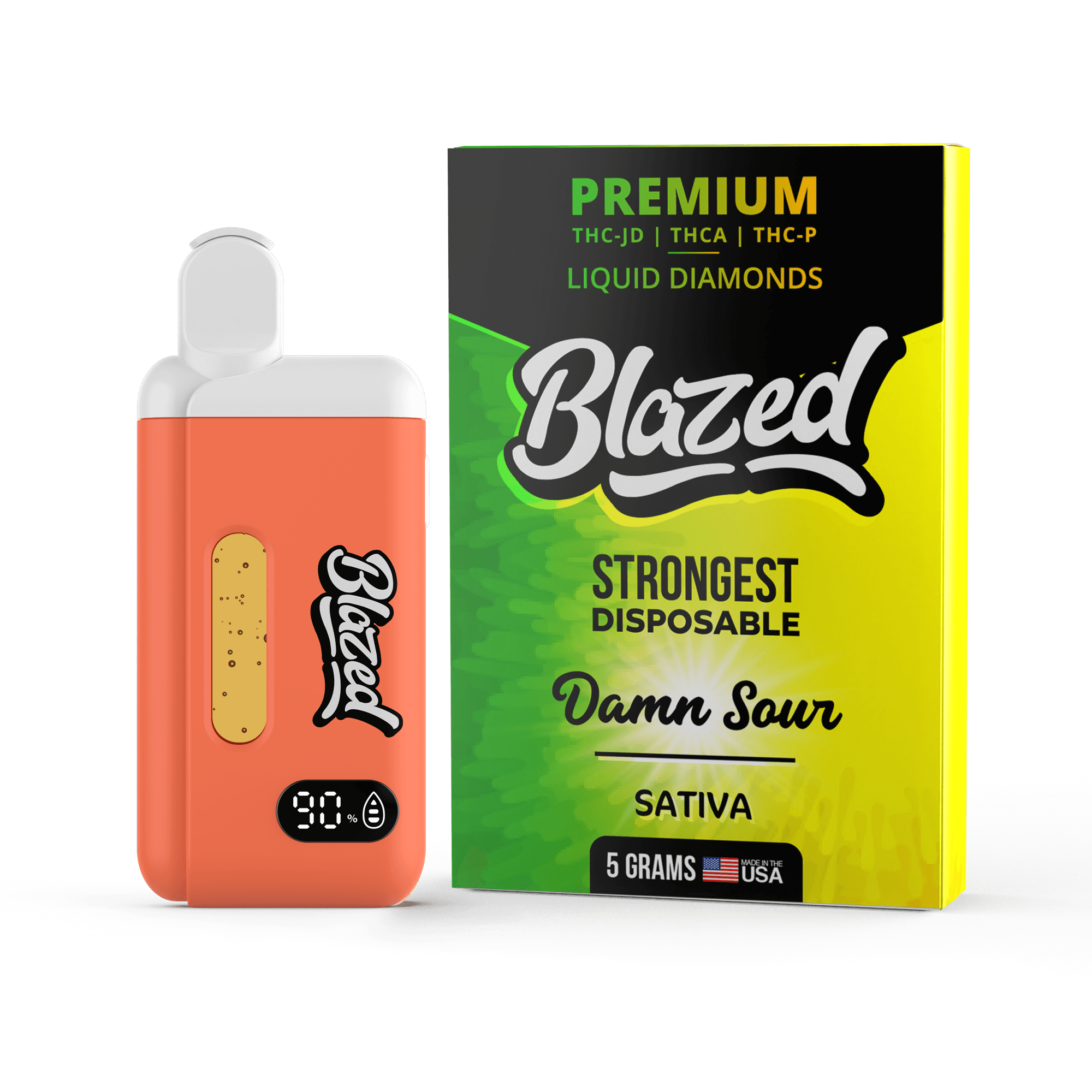 Blazed disposable vape and box from Binoid CBD