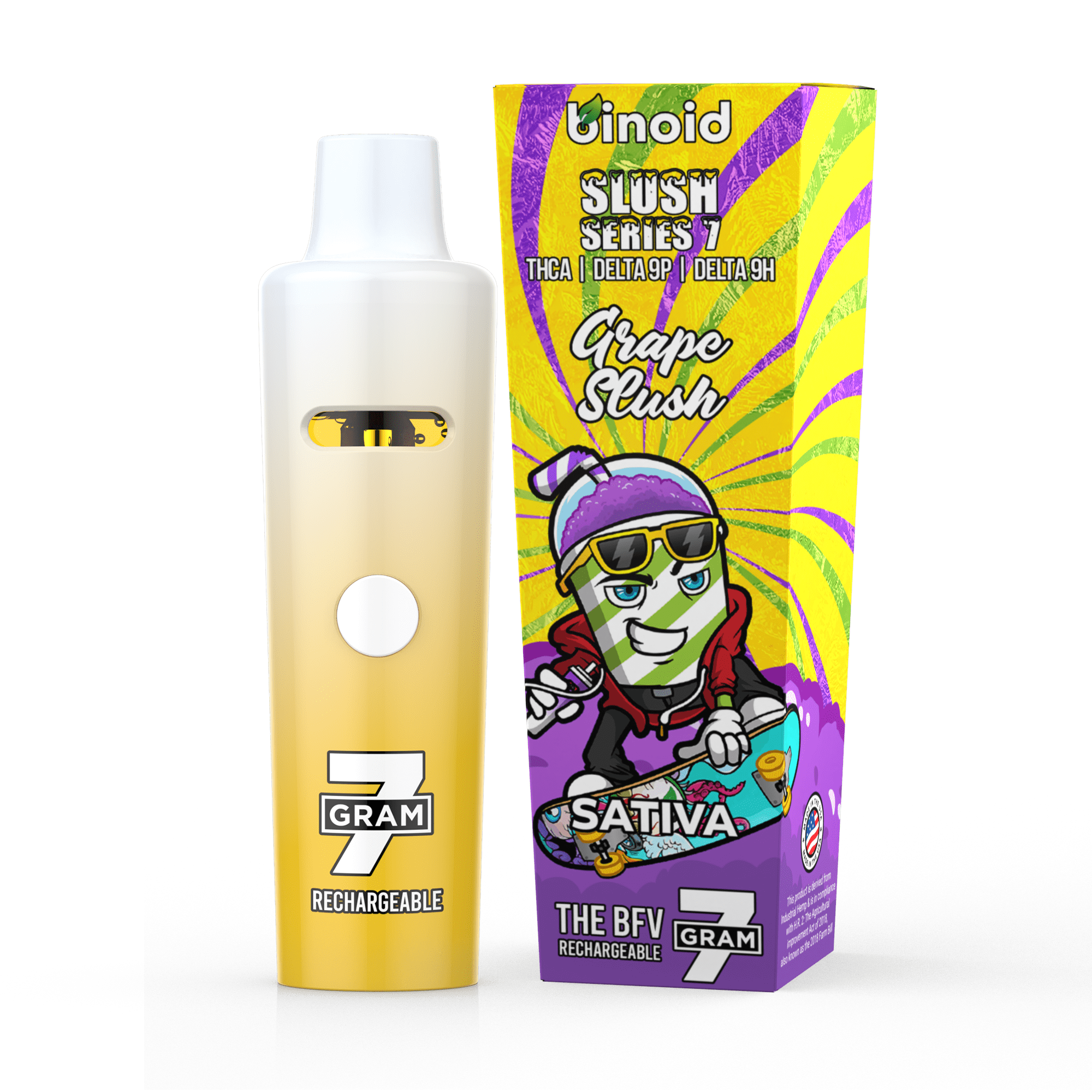 Grape Slush 7 gram THCA disposable vape product