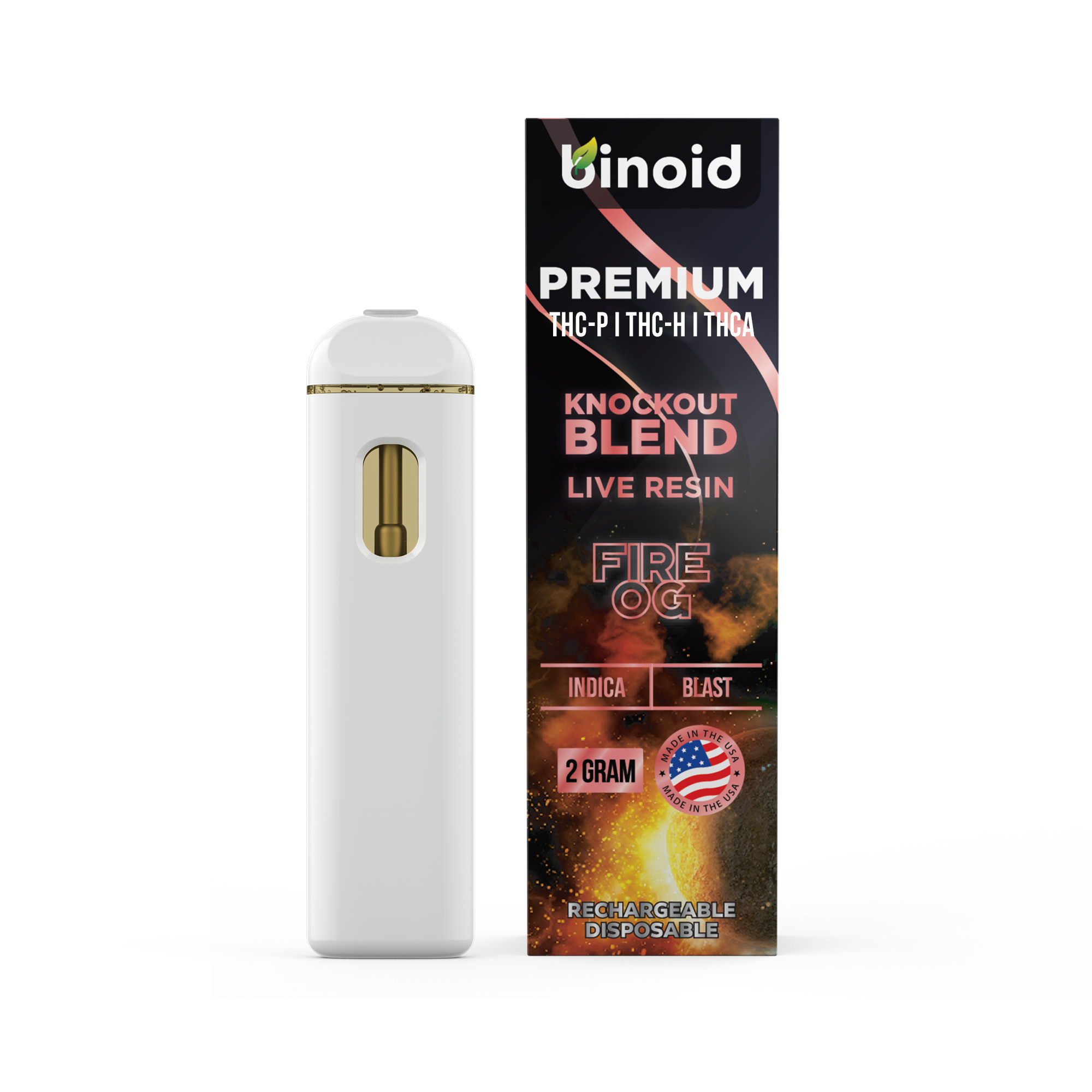 Binoid CBD Knockout Blend Live Resin Disposable