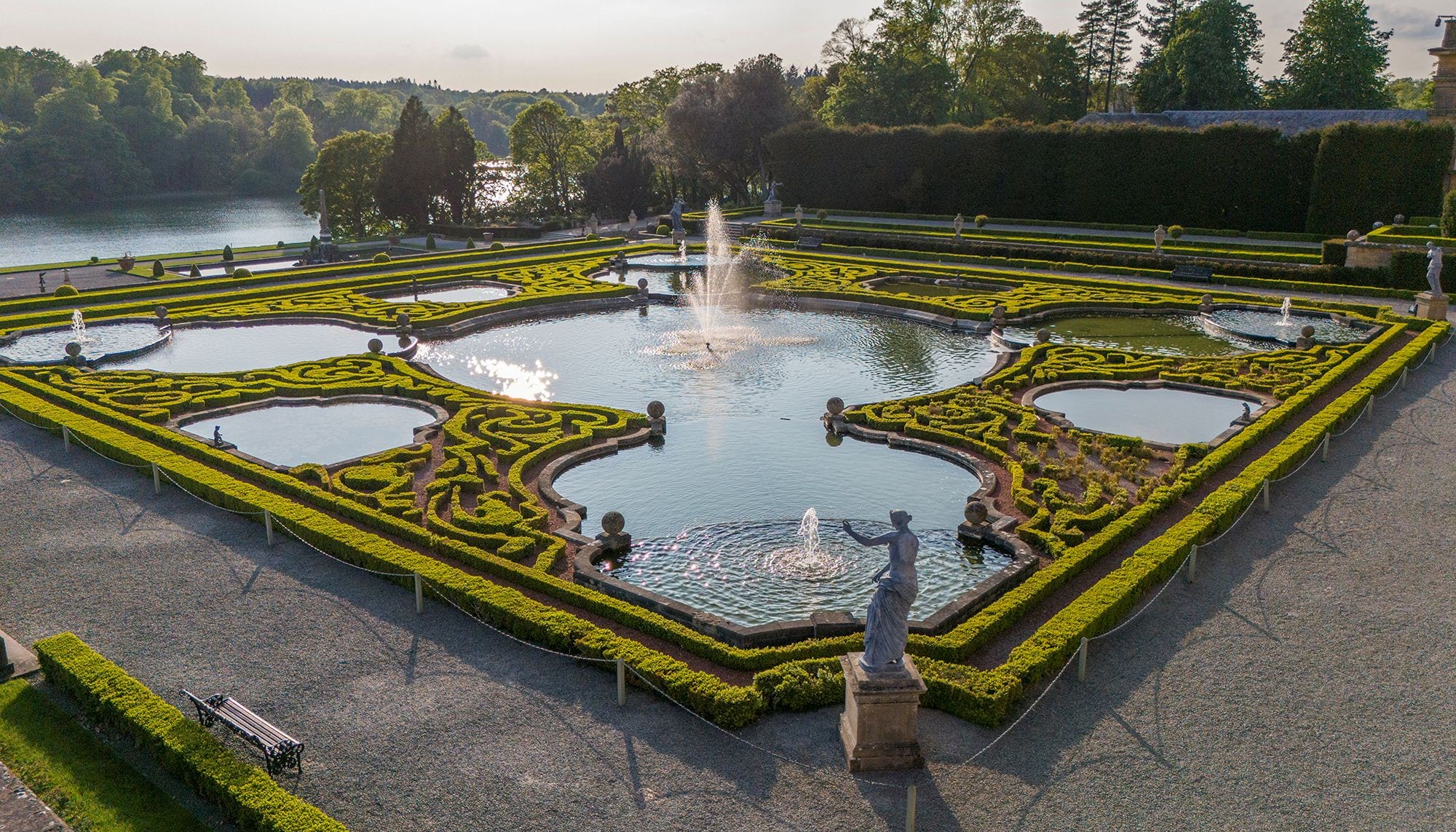 Water Terraces in the gardens at Blenheim Palace