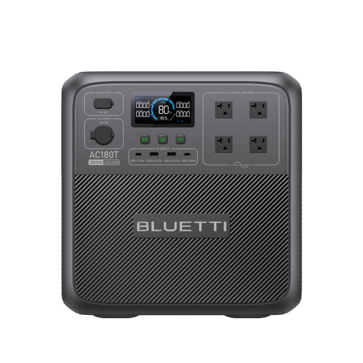 BLUETTI AC180T portable power station for road trips