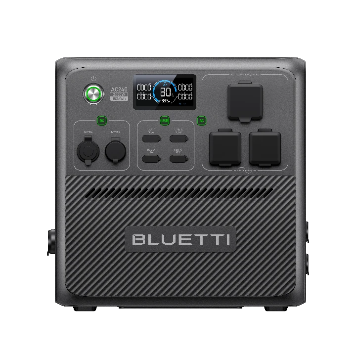 BLUETTI AC240 portable power station for outdoor use