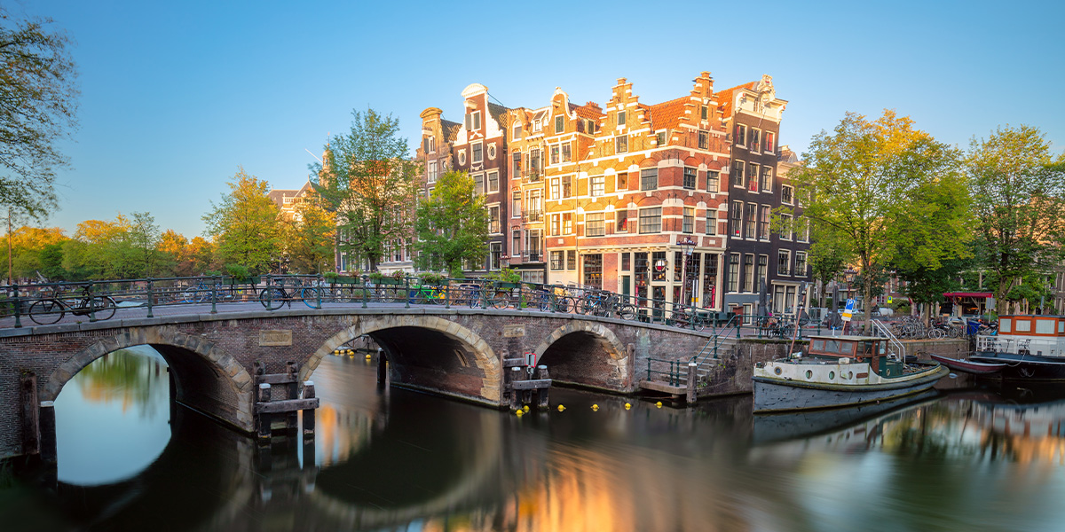 Amsterdam destination scene used for a DFDS mini cruise offer