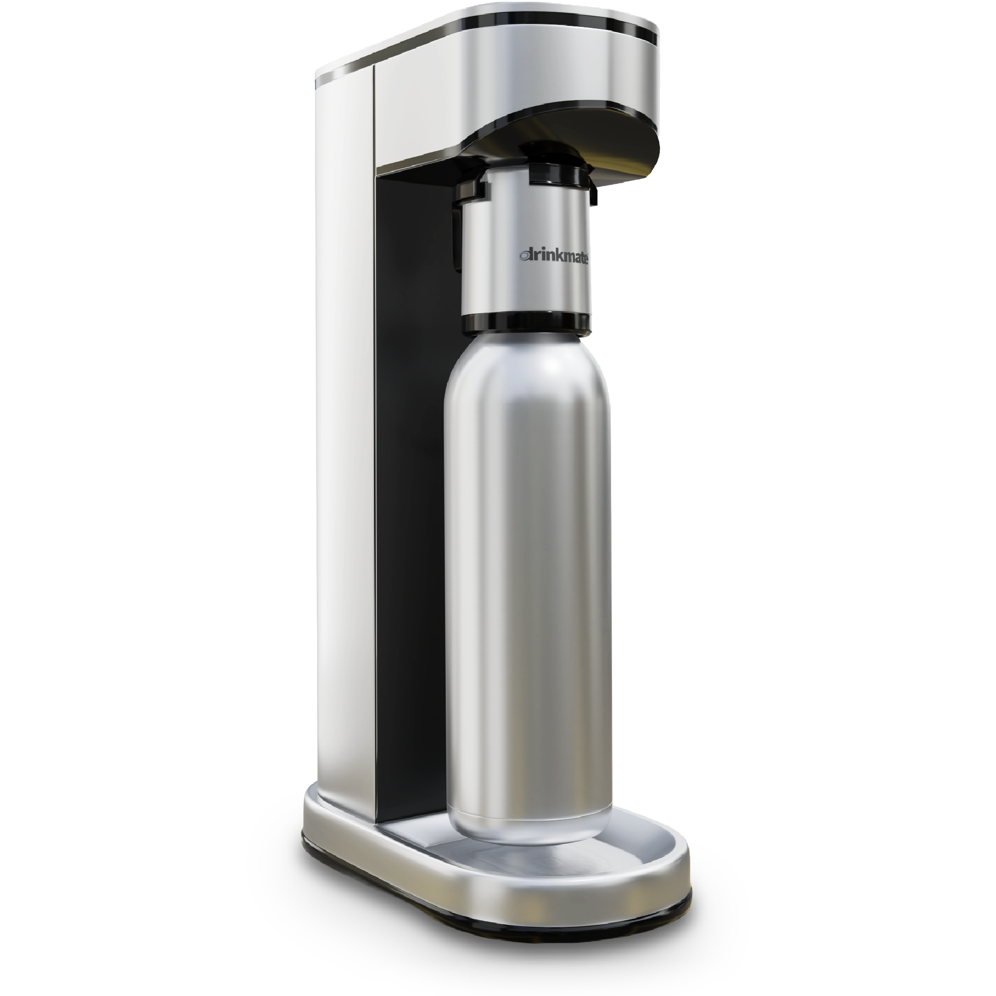 Drinkmate LUX stainless steel carbonator with insulated bottle