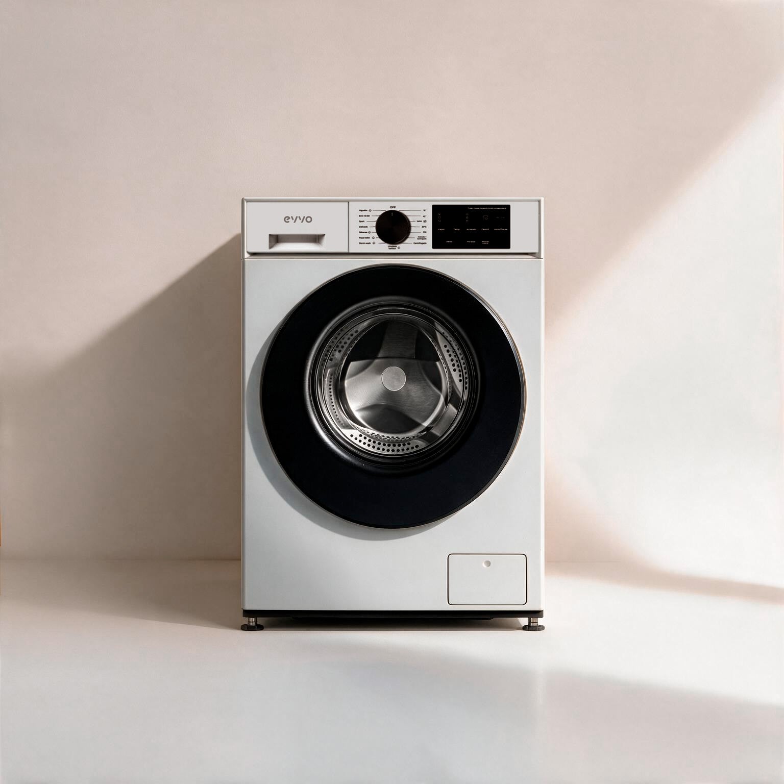 Lavadora EVVO Serie 1 M blanca vista de frente