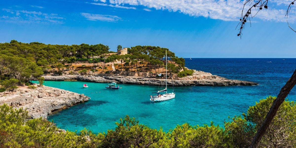 Mallorca bay and Balearic coastline