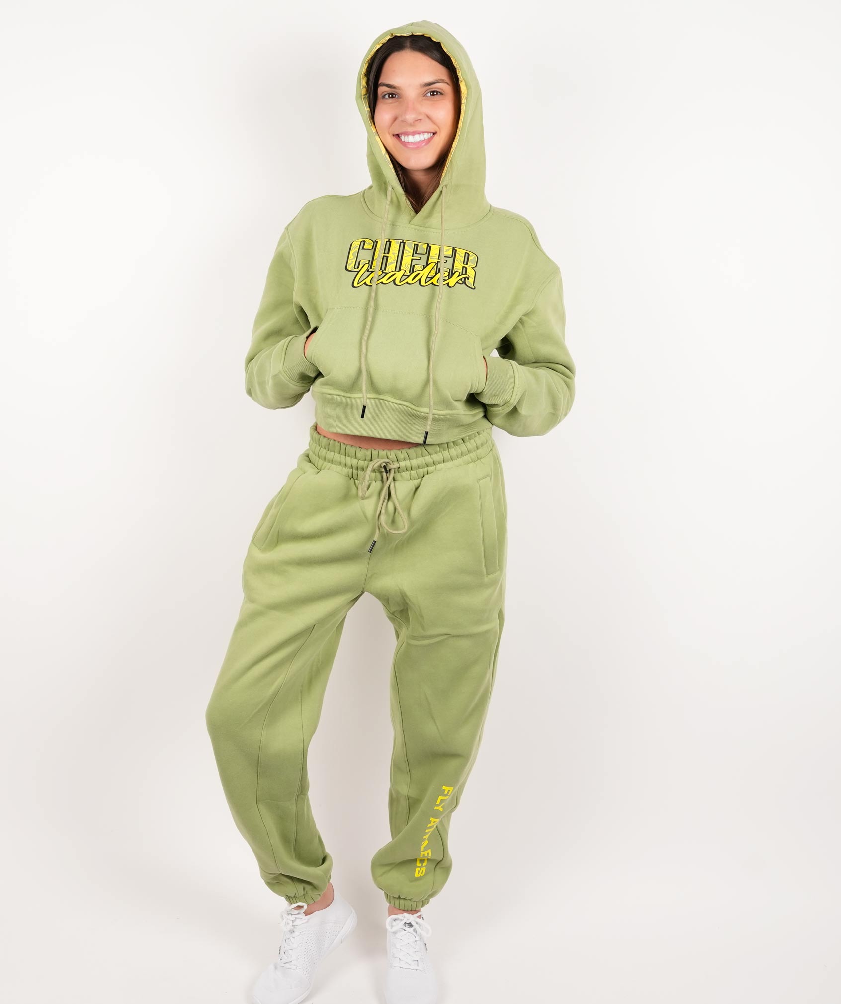 Flyachilles green cheer sweatsuit