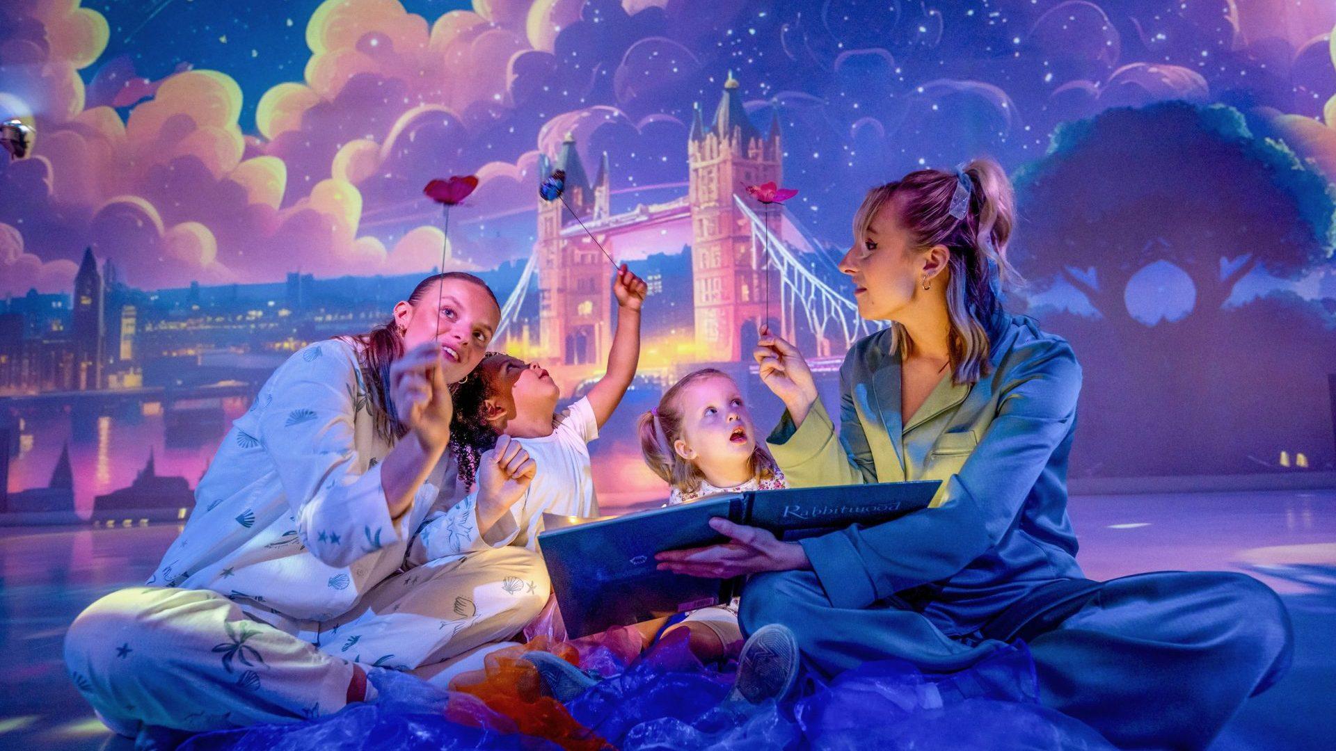 A family taking part in a Multi-Sensory Tots class at Frameless