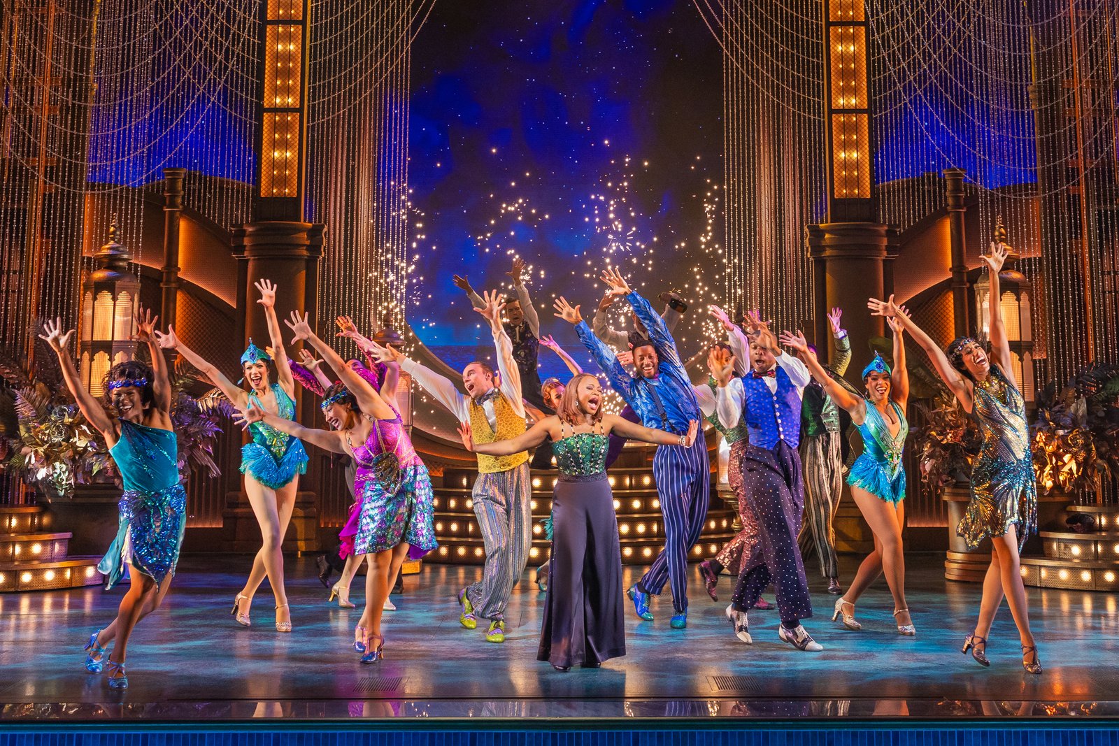 The Great Gatsby Broadway performers in period costumes