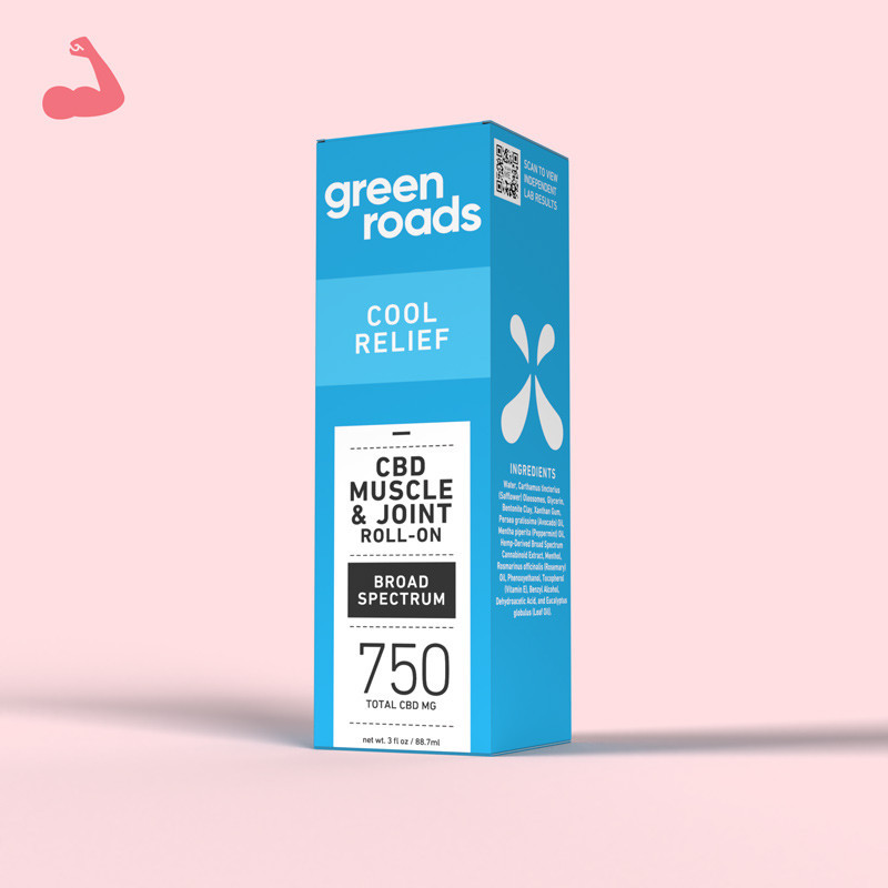 Green Roads Cool Relief CBD Roll-On bottle