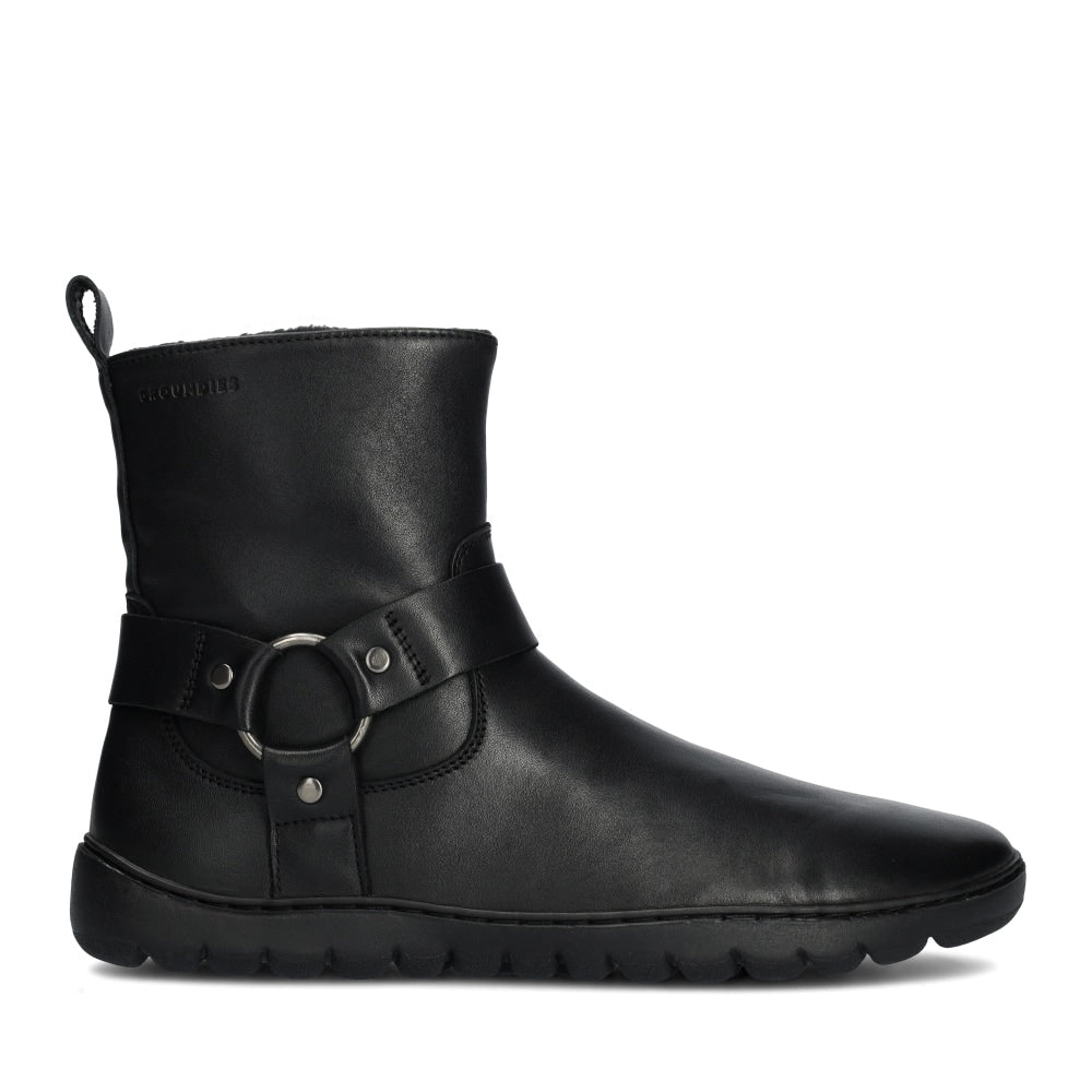 Groundies schwarzer Harness-Stiefel