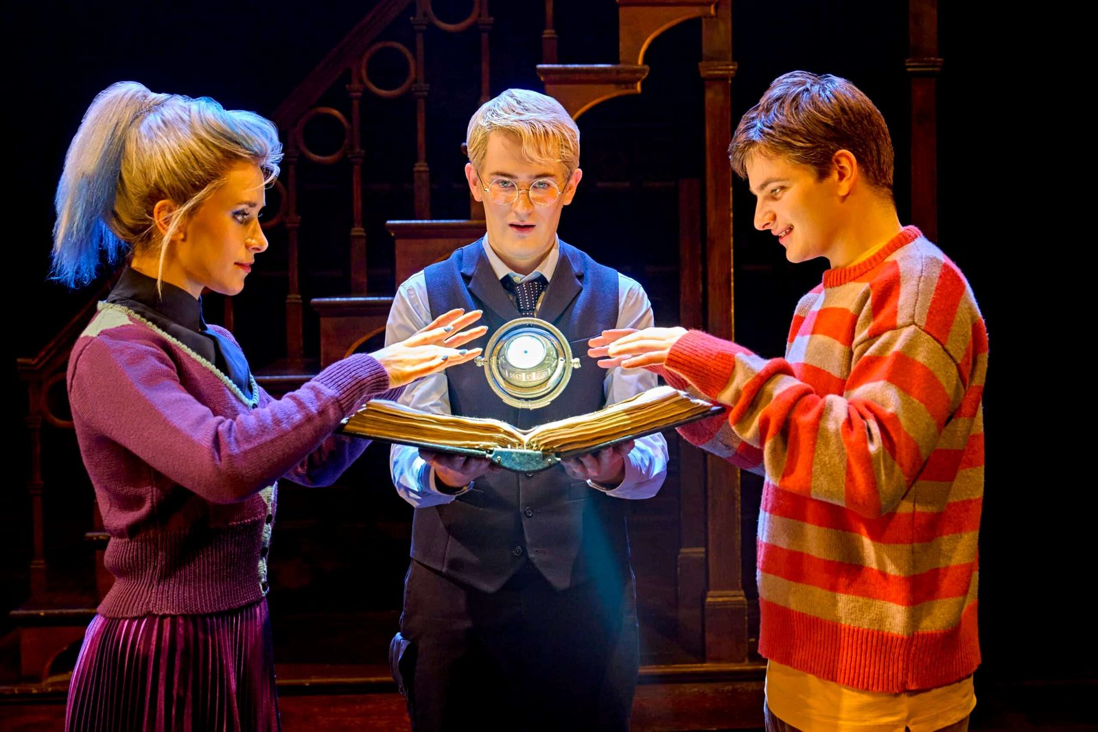 Theatrical magic scene from Harry Potter and the Cursed Child